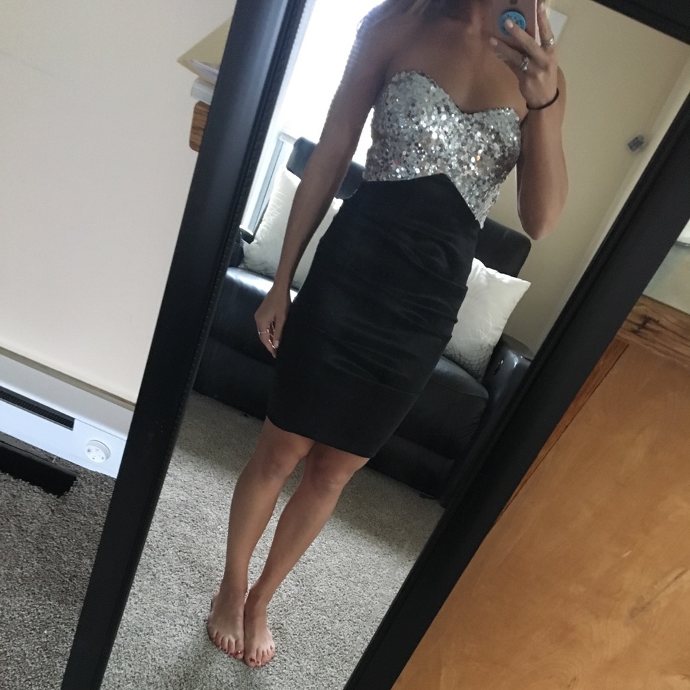 Black with Silver formal dress